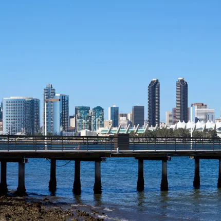 Smiling patient receiving dental care in a modern clinic setting