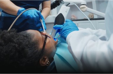 A San Diego My Smile dental specialist performing a digital smile design for veneers