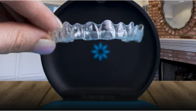 Clear aligners providing a discreet, comfortable way to straighten teeth.